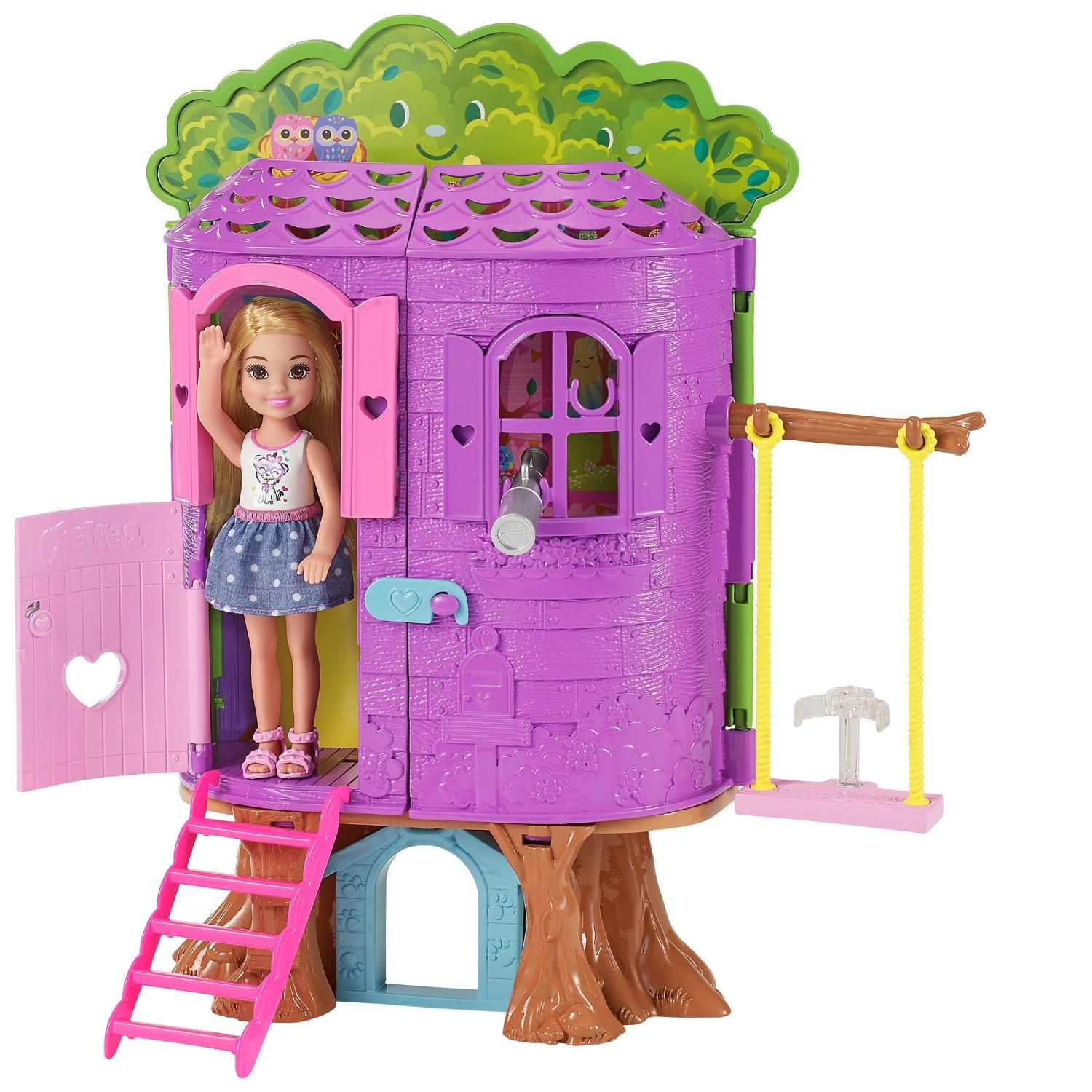 Игровой набор – Домик на дереве с куклой Челси. Barbie  